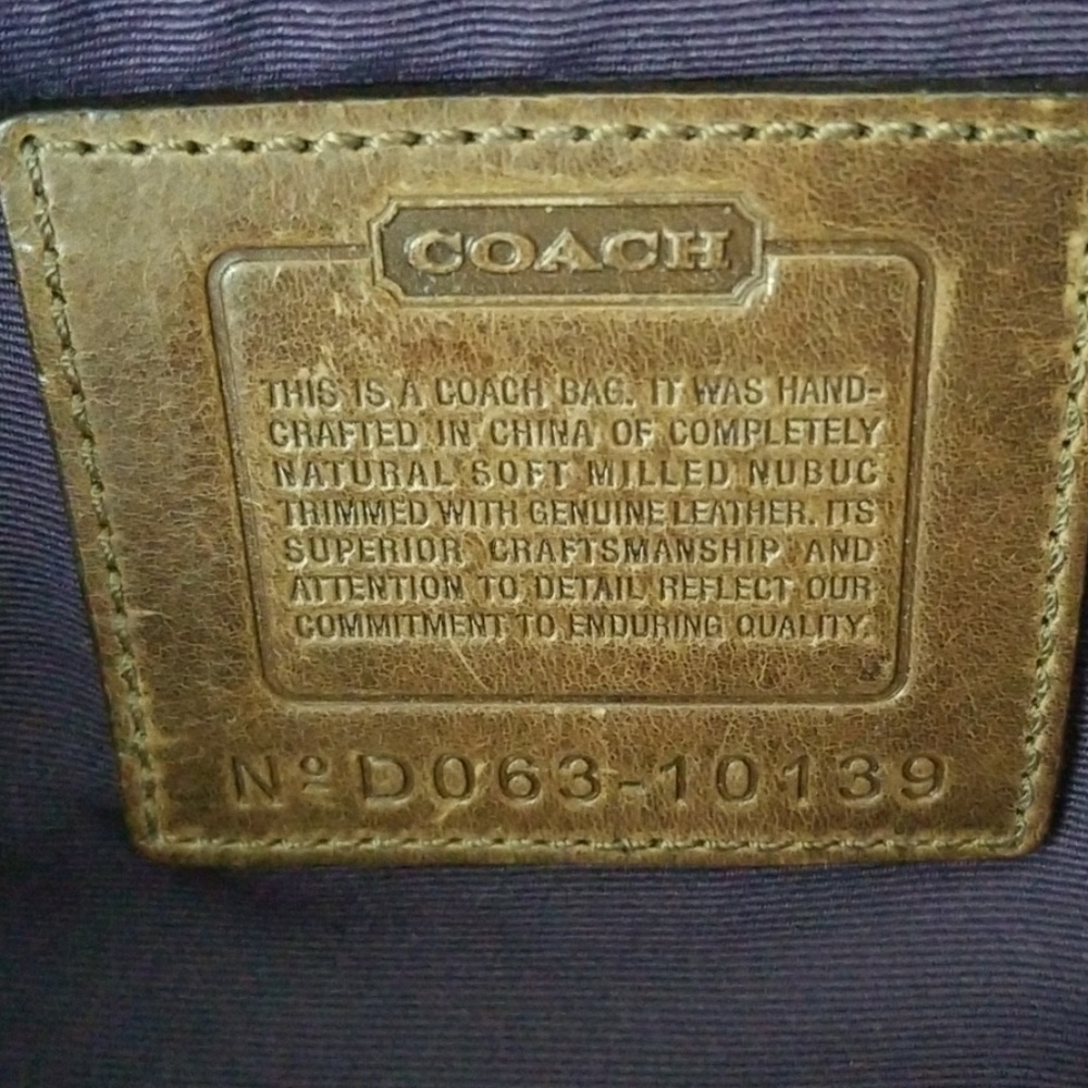 Coach Suede Handbag - Picture 4 of 6